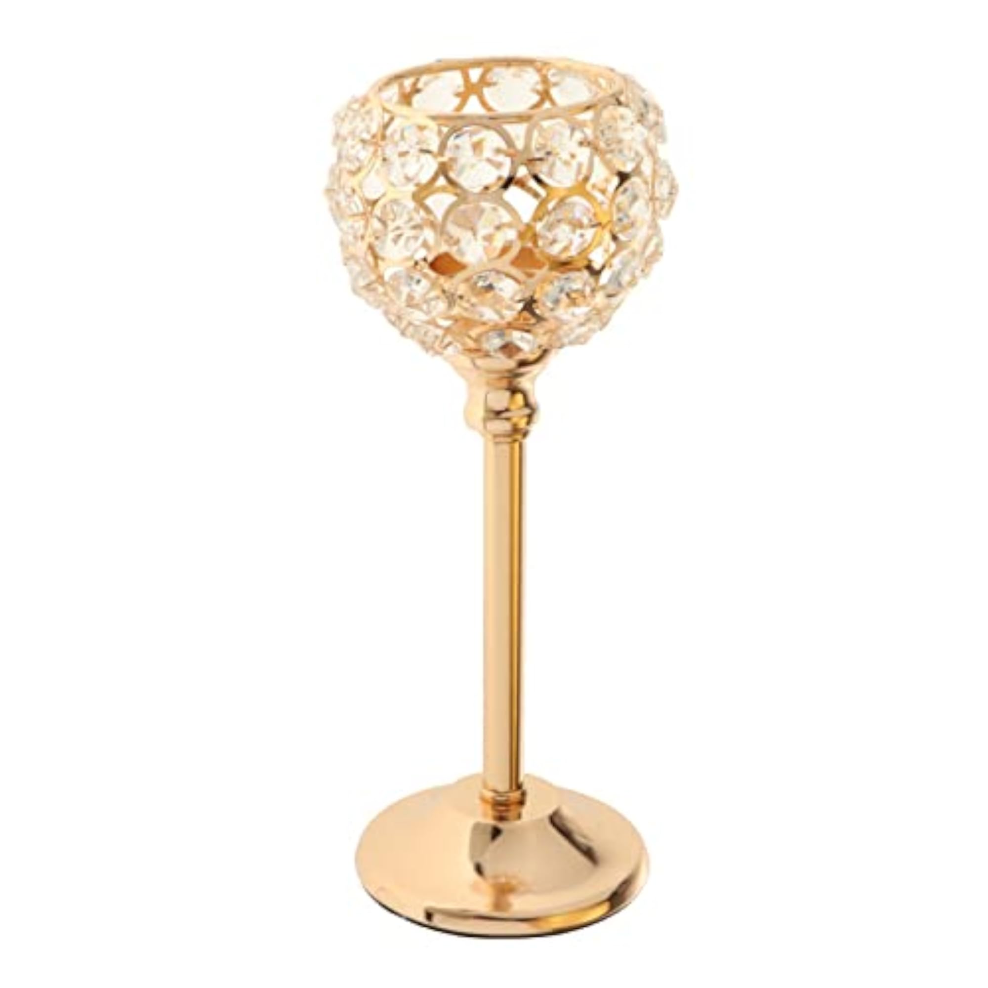 Crystal Candle Holder Tealight Candlestick Centerpiece